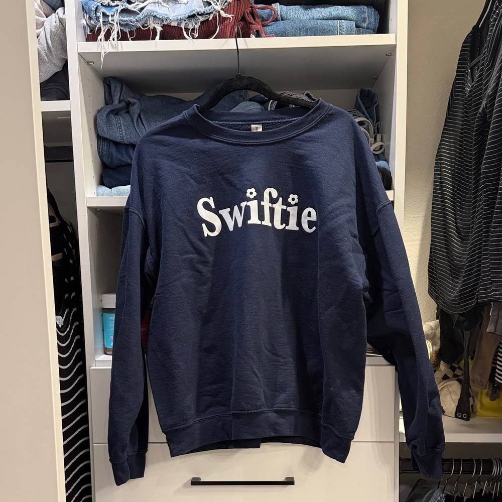 Gildan Navy "Swiftie" Crewneck Sweatshirt